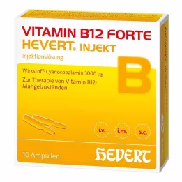 VITAMIN B12 HEVERT forte Injekt-ampullit, 10X2 ml