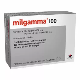 MILGAMMA 100 mg päällystetyt tabletit, 100 kpl