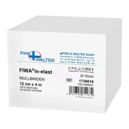 MULLBINDEN 12 cm x 4 m 100 % puuvillaa, 20 kpl