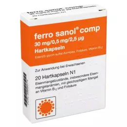 FERRO SANOL comp. Kovat kapselit päällystetyillä pelleteillä, 20 kpl