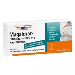 MAGALDRAT-ratiopharm 800 mg tabletit, 20 kpl