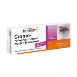 CROMO-RATIOPHARM Silmätipat kerta-annos, 20X0,5 ml
