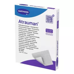 ATRAUMAN 5x5 cm steriilit kompressit, 10 kpl