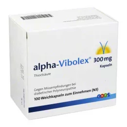 ALPHA VIBOLEX 300 mg pehmeät kapselit, 100 kpl