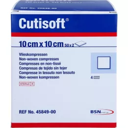CUTISOFT Vlies puristaa 10x10 cm steriiliä, 50x2 kpl