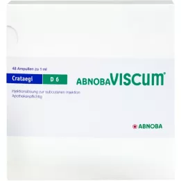 ABNOBAVISCUM Crataegi D 6 ampullia, 48 kpl