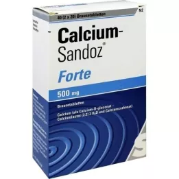 Kalsium Sandoz Forte efferviscent tabletit, 2x20 kpl