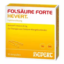 FOLSÄURE HEVERT forte-ampullit, 10X2 ml