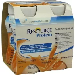 RESOURCE Proteiinijuoma aprikoosi, 4x200 ml