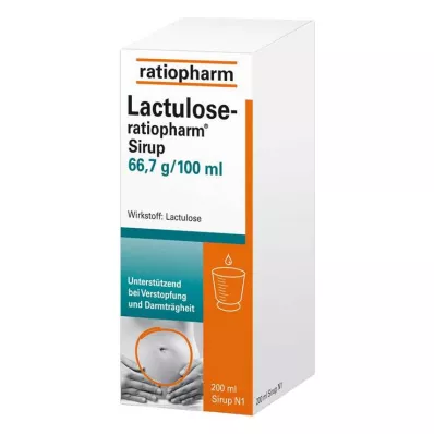 LACTULOSE-ratiopharm-siirappi, 200 ml