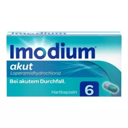 IMODIUM akuutit kovat kapselit, 6 kpl