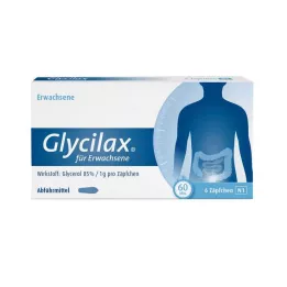 GLYCILAX Peräpuikot aikuisille, 6 kpl