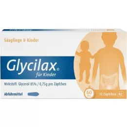 GLYCILAX lapsille peräpuikot, 12 kpl