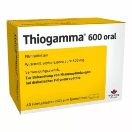 THIOGAMMA 600 oraalista kalvopäällysteistä tablettia, 60 kpl