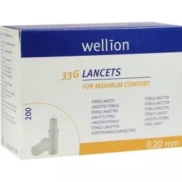 WELLION Lance 33 G, 200 kpl