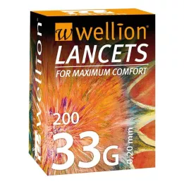 WELLION Lansetit 33 G, 200 kpl