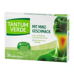 TANTUM VERDE 3 mg mintun makuiset imeskelytabletit, 20 kpl