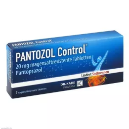 PANTOZOL Kontrolli 20 mg enterotabletit, 7 kpl