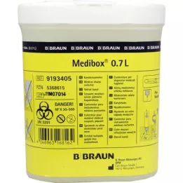 Mediboxin hävittämisastia 0,7 l, 1 kpl