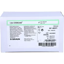 STERICAN Cannulas 14 GX3 1/8 2,1x80 mm, 100 kpl