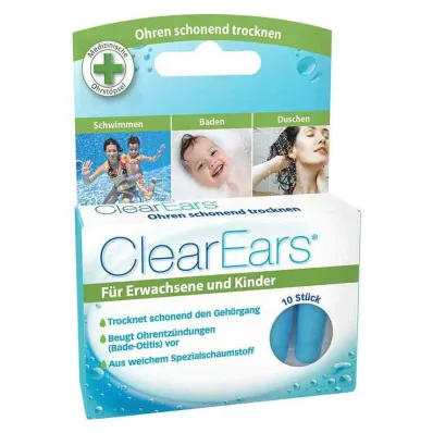 Clearears korvatulpat vedenpoistoon, 10 kpl