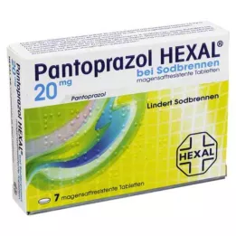 PANTOPRAZOL HEXAL b.Närästys enterotabletit, 7 kpl