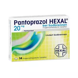 PANTOPRAZOL HEXAL b.Närästys enterotabletit, 14 kpl
