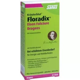 FLORADIX Rautafoolihappo -drages, 84 kpl