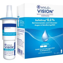 HYLO-VISION Safedrop 0,1% silmätippoja, 2x10 ml