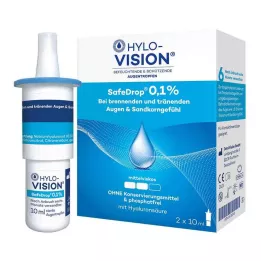 HYLO-VISION SafeDrop 0,1 % silmätipat, 2X10 ml