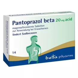 PANTOPRAZOL beeta 20 mg hapan enterotabletit, 14 kpl