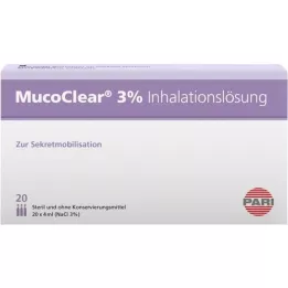 MUCOCLEAR 3% NaCl -hengitysliuos, 20x4 ml