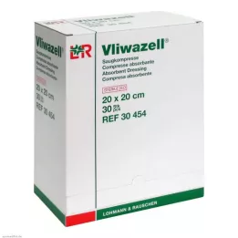 VLIWAZELL Imukykyiset kompressit steriilit 20x20 cm, 30 kpl
