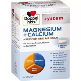 DOPPELHERZ Magnesium+Calc.+Kupari+mangaani syst.tab., 60 kpl