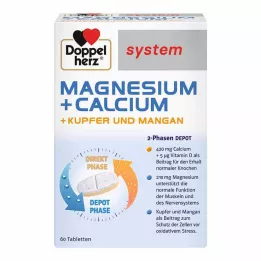 DOPPELHERZ Magnesium+Lask.+Kupari+Mangaani syst.Tab., 60 kpl