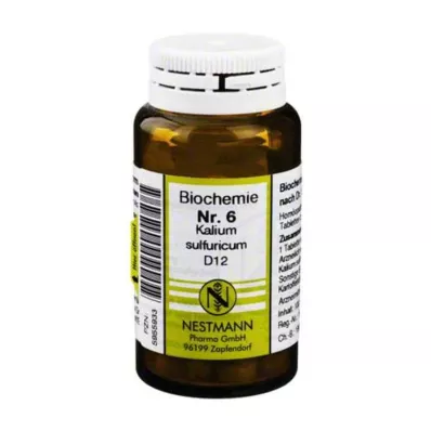 BIOCHEMIE 6 kaliumsulfuricum D 12 tablettia, 100 kpl