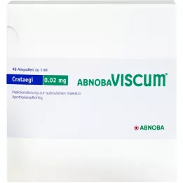 ABNOBAVISCUM CRATAEGI 0,02 mg Ampoules, 48  kpl