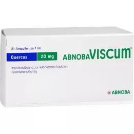 ABNOBAVISCUM Quercus 20 mg ampullit, 21 kpl