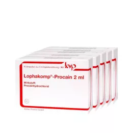 LOPHAKOMP Prokaiini 2 ml injektioliuosta, 50X2 ml