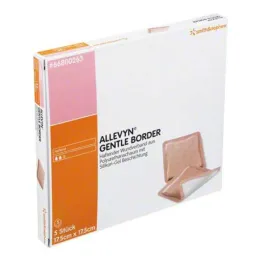 Allevyn Gentle Border 17,5x17,5 cm side, 5 kpl