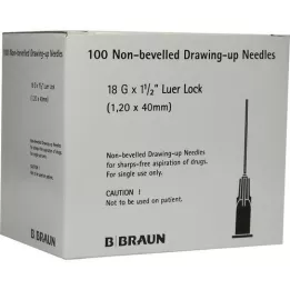 STERICAN Kanyylit 18 Gx1 1/2 1,1x40 tylppä, 100 kpl