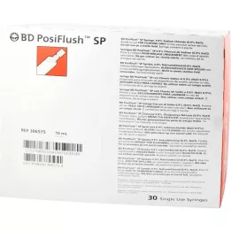 BD POSIFLUSH SP Huuhtelujärjestelmän esitäytetyt ruiskut, 30X10 ml