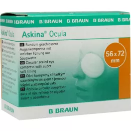 Askina ocula eye kompr.56x72 mm salneril, 5 kpl