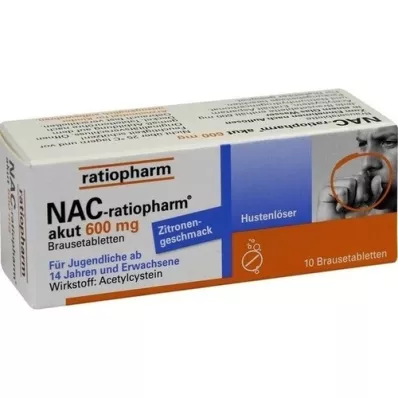 NAC-ratiopharm akuutti 600 mg yskämuoto Brokelass., 10 kpl
