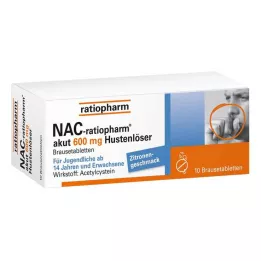 NAC-ratiopharm akut 600 mg yskänlääkettä poretabletit, 10 kpl
