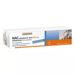 NAC-ratiopharm akut 600 mg yskänlääkettä poretabletit, 20 kpl