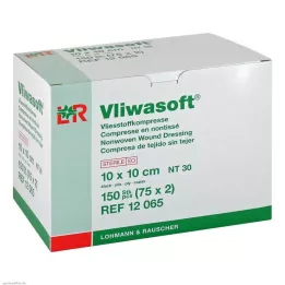 VLIWASOFT Kuitukangaspakkaukset 10x10 cm steriilit 4l., 150 kpl