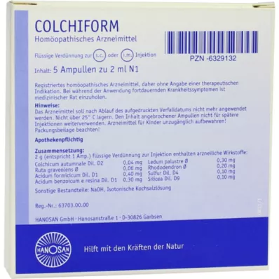 COLCHIFORM ampullit, 5X2 ml