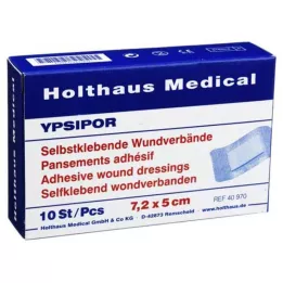 WUNDVERBAND Ypsipor steriili 5x7,2 cm, 10 kpl