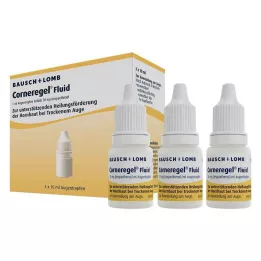 CORNEREGEL Nestemäiset silmätipat, 3X10 ml